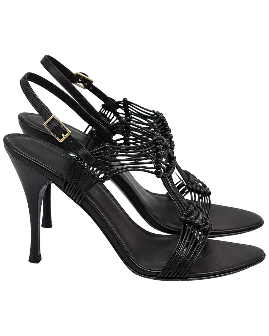 Leather Slingback Sandal (authentic Pre-Loved) by Gucci