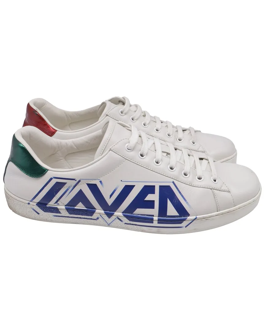 Leather Ace Loved Sneaker (authentic Pre-Loved) by Gucci