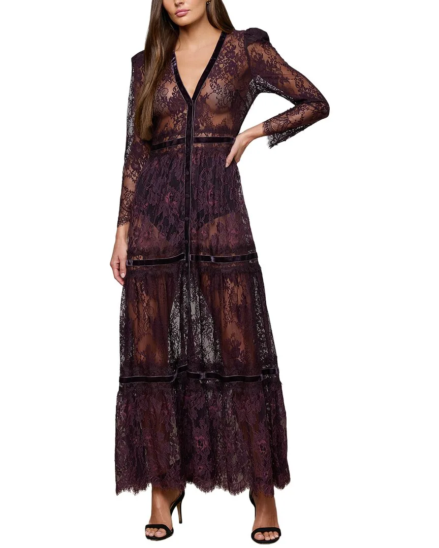 Poe Mix Lace Maxi Dress by L'AGENCE