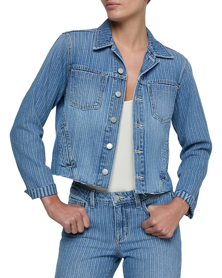 Janelle Slim Raw Jacket by L'AGENCE
