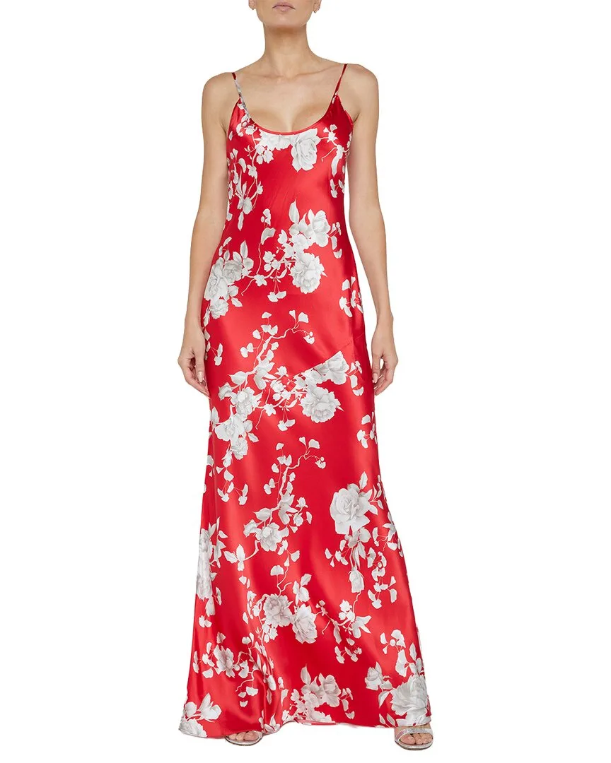 Charmaine U Neck Silk Gown by L'AGENCE