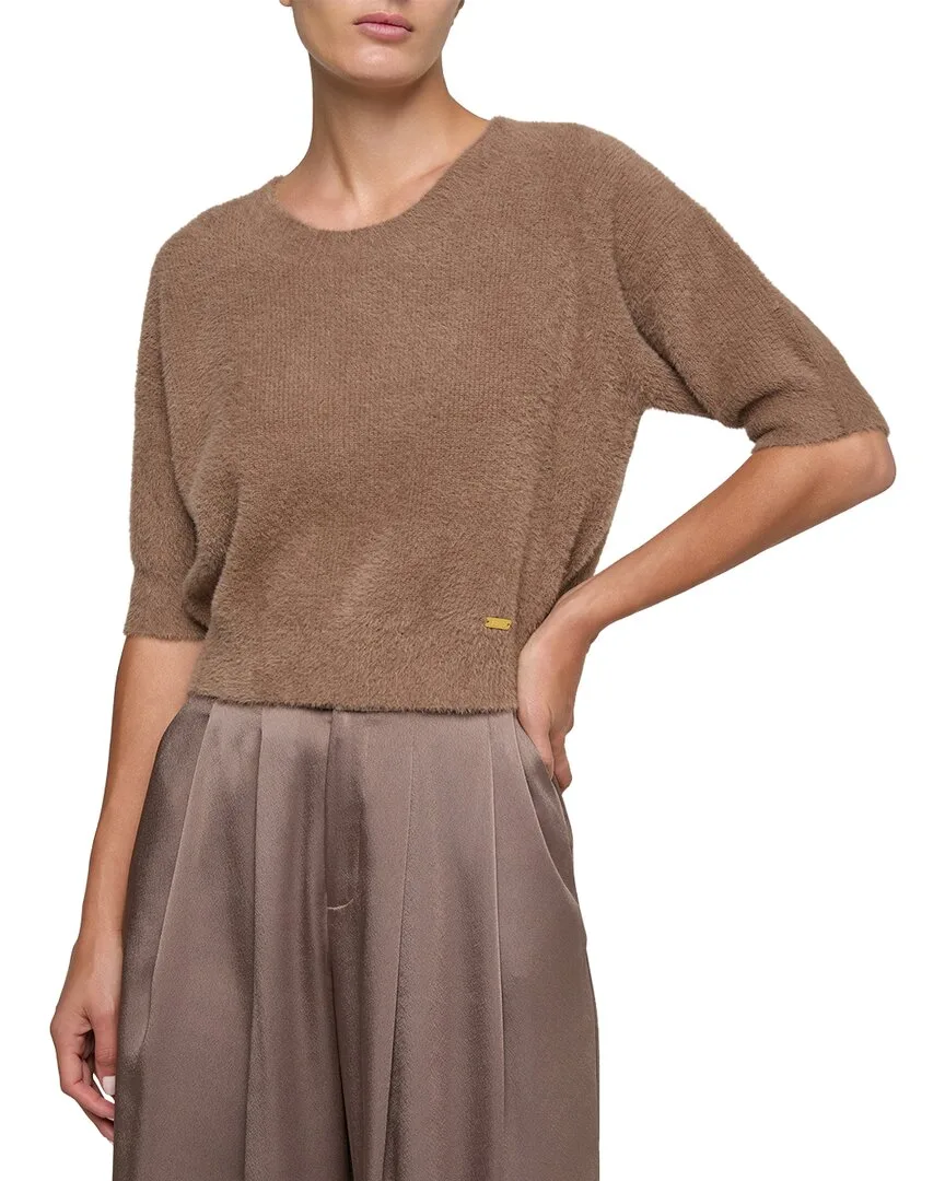 Guinevere Crop Crewneck Top by L'AGENCE