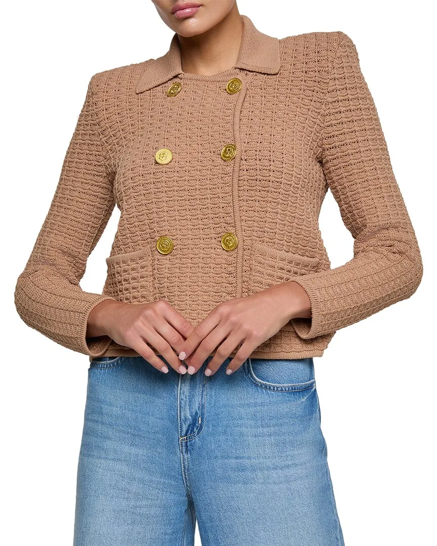 Charlie Open Stitch Knit Jacket by L'AGENCE