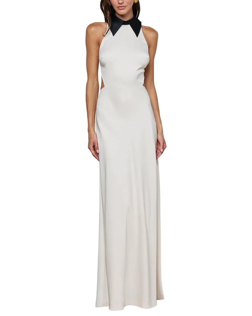 Rossi Cutout Racer Gown by L'AGENCE