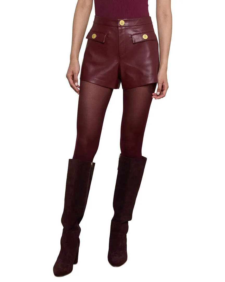 Dionne Faux Leather Short by L'AGENCE