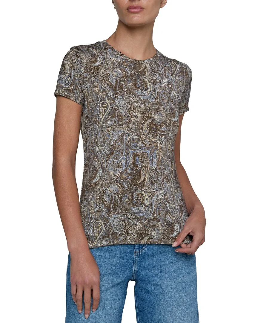 Ressi Crew Ditsy Paisley Top by L'AGENCE