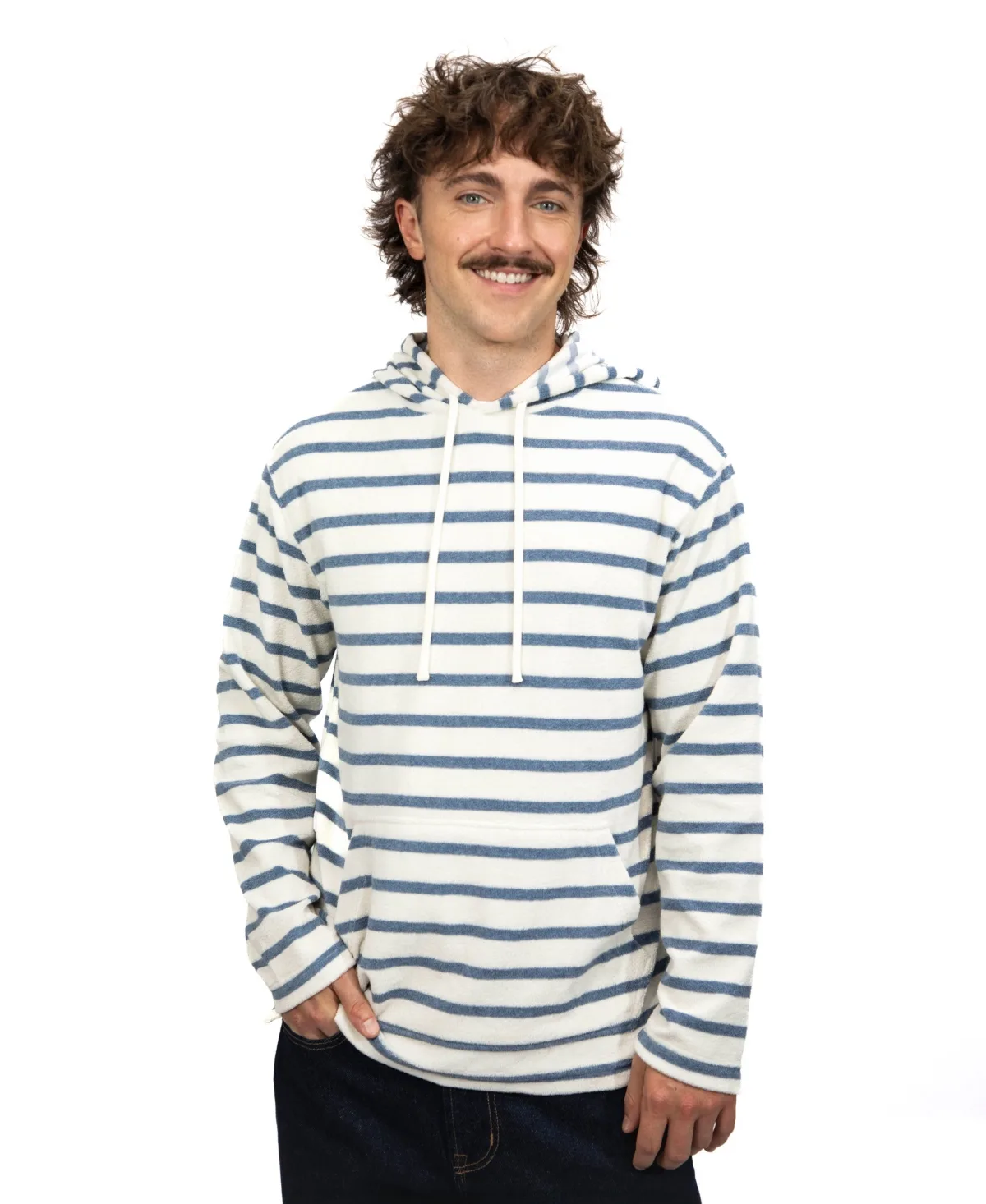 Kangaroo Pocket Drawstring Hood Poncho by Coastline Surf Co