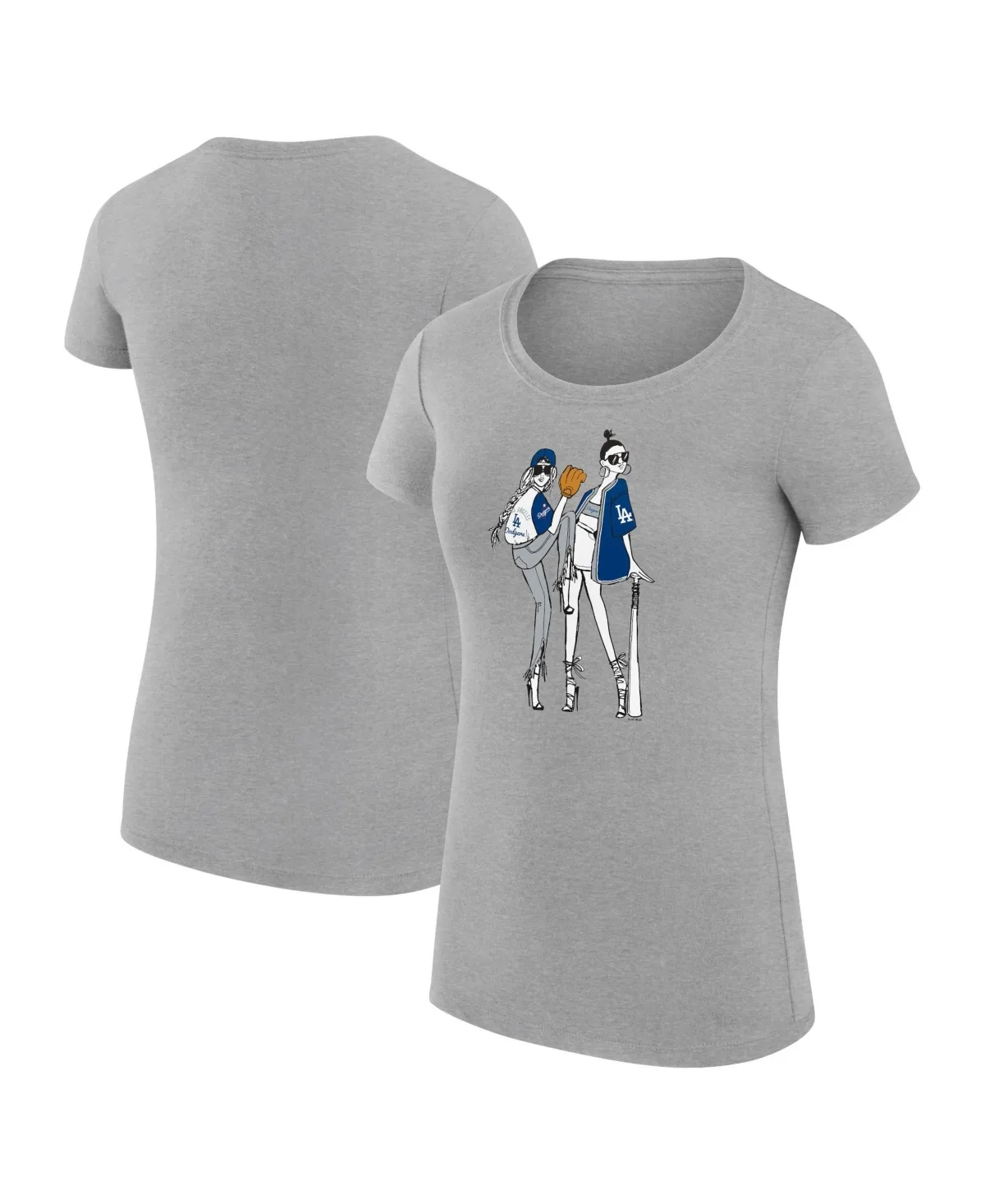 Los Angeles Dodgers Super-Slim Fit Lightweight Baseball T-Shirt by G-III