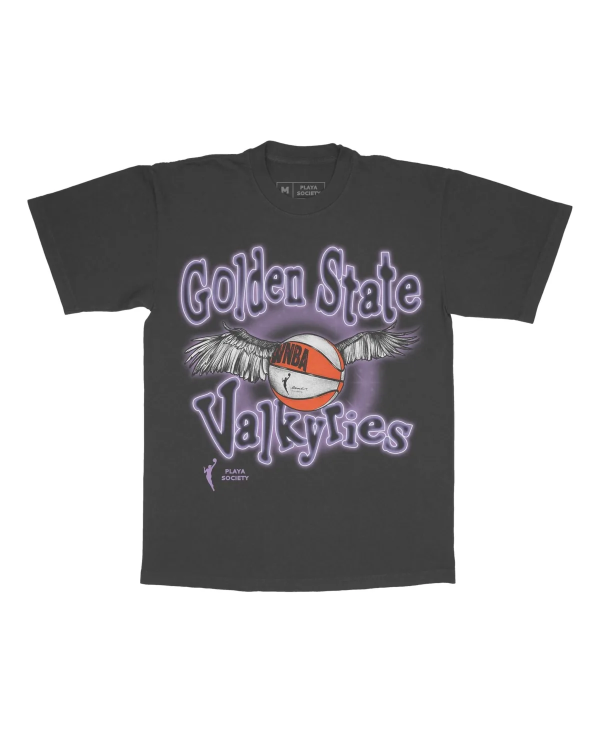 Golden State Valkyries Eclipse Screen Print Relaxed-Fit T-Shirt by Playa Society