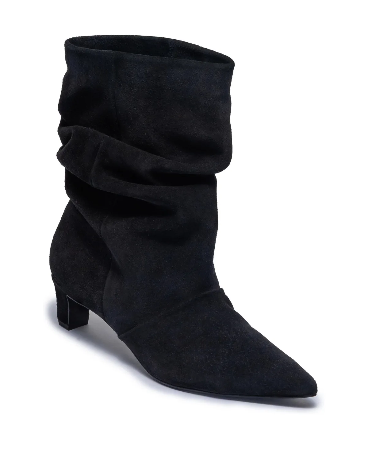 Etta Slouch Pointed-Toe Mid-Calf Bootie by Bernardo