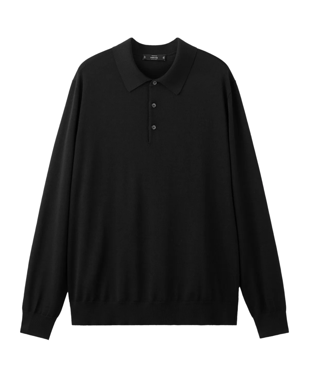 Polo Willys Long Sleeve Regular-Fit Fine-Knit Polo Shirt by Mango