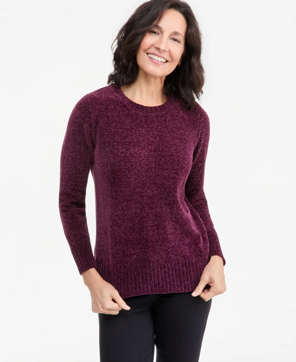 Chenille Crewneck Sweater by Style & Co