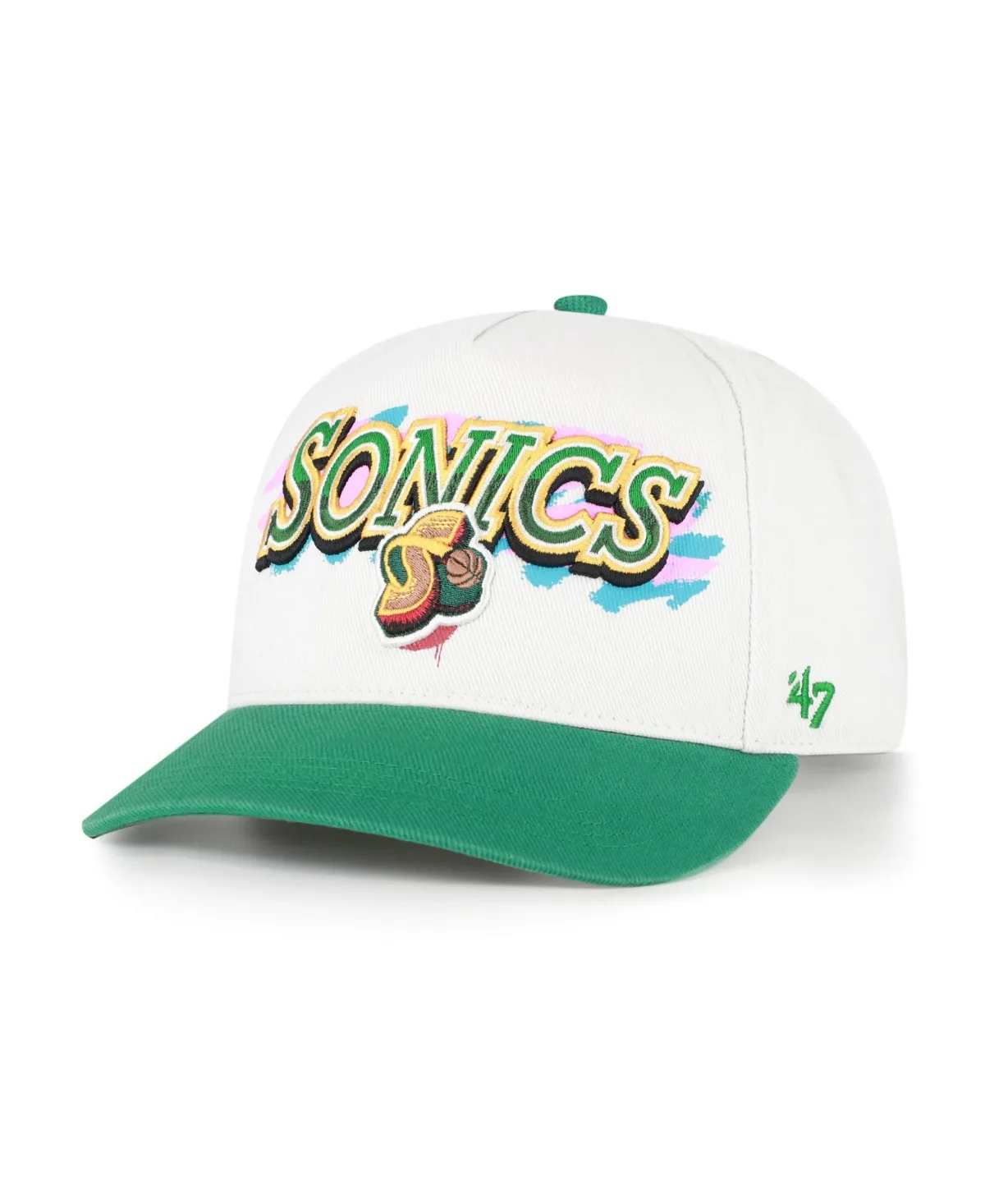 Seattle Supersonics City Paint Hitch Adjustable Hat by 47 Brand