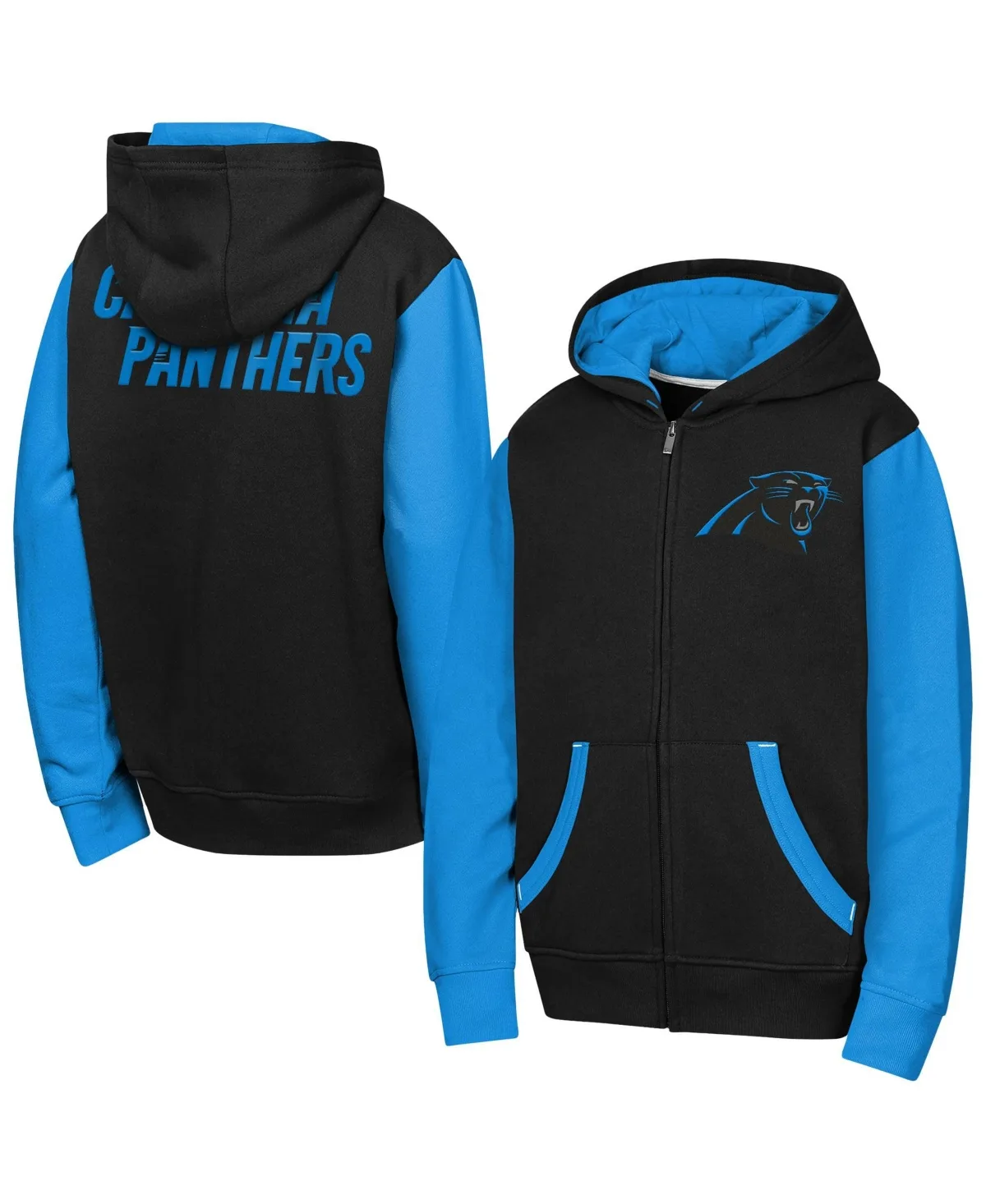 Carolina Panthers Stadium Color Block Full-Zip Hoodie by Outerstuff