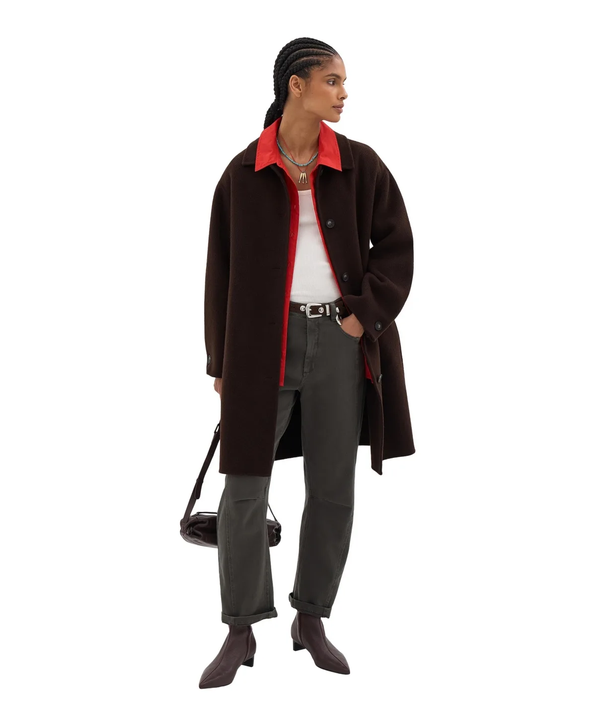 Suri Pure Wool Double-Faced Car-Coat by Hush