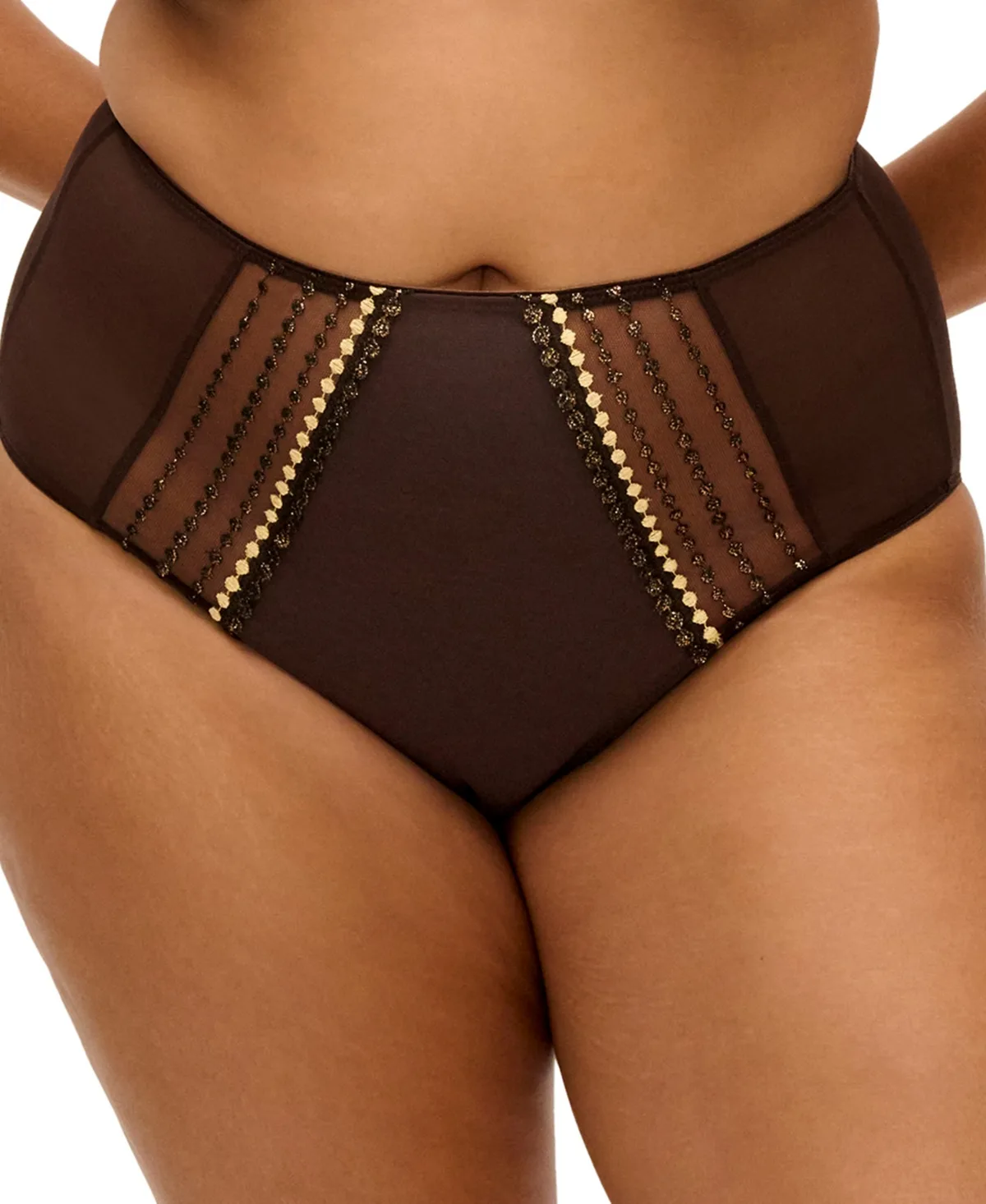 Matilda High-Waisted Embroidered Panty by Elomi