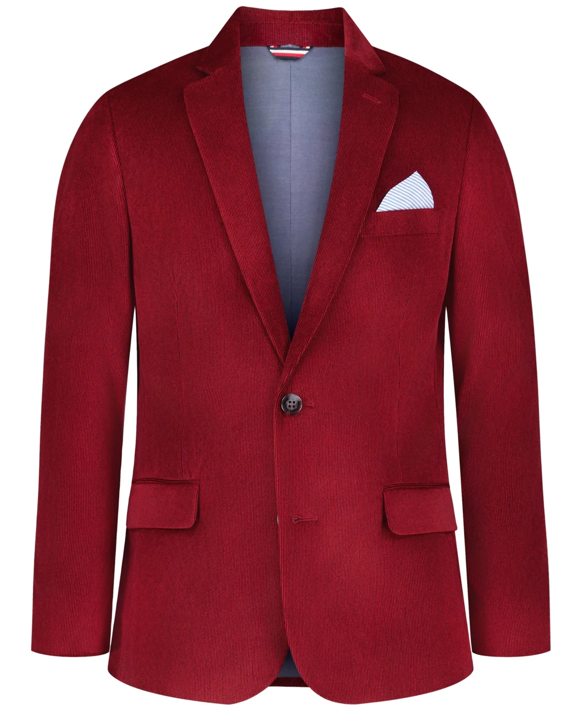 Velvet Single-Breasted Notch-Collar Sport Coat by Tommy Hilfiger