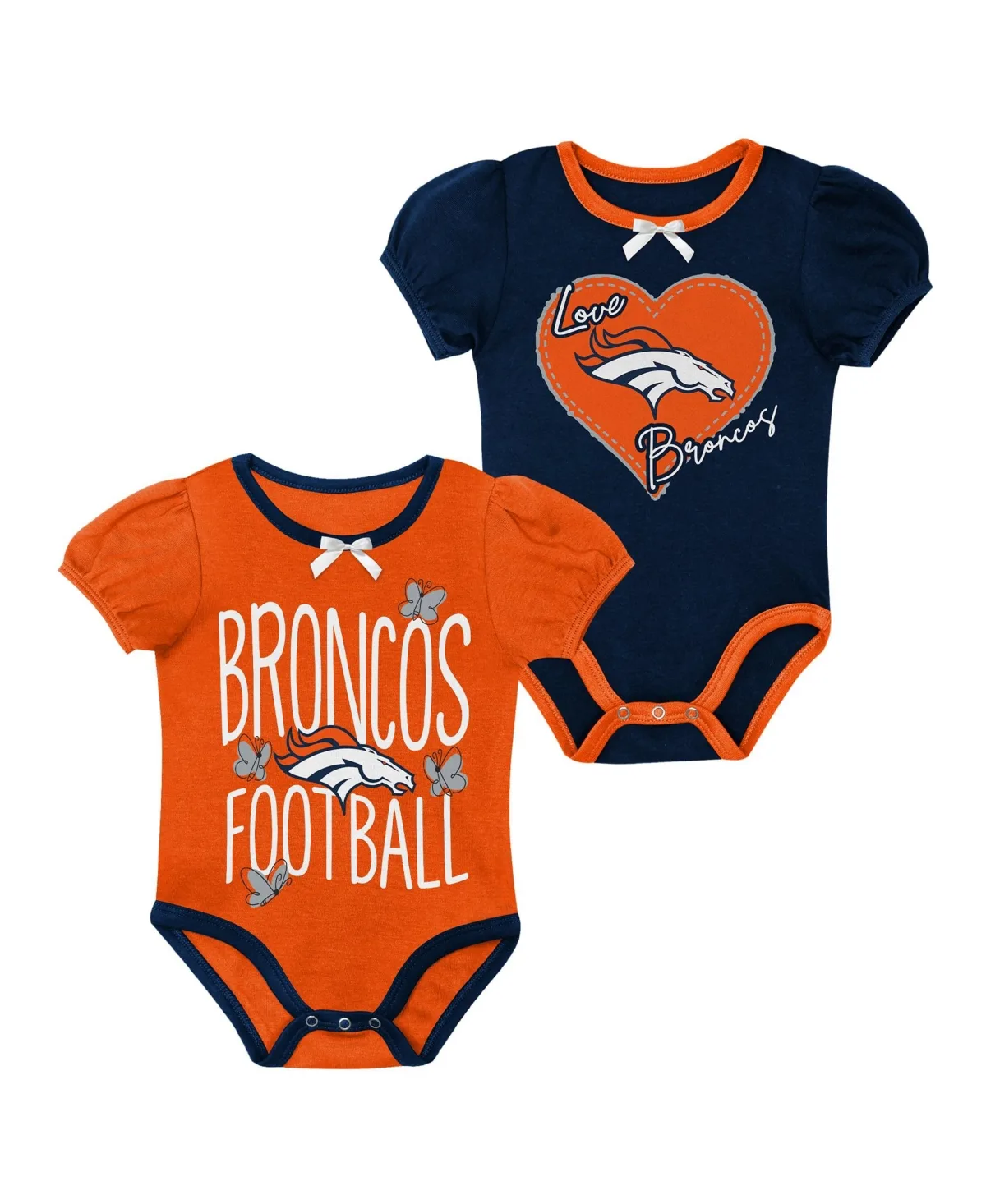 Denver Broncos Star Power Bodysuit Set, 2-Piece by Outerstuff