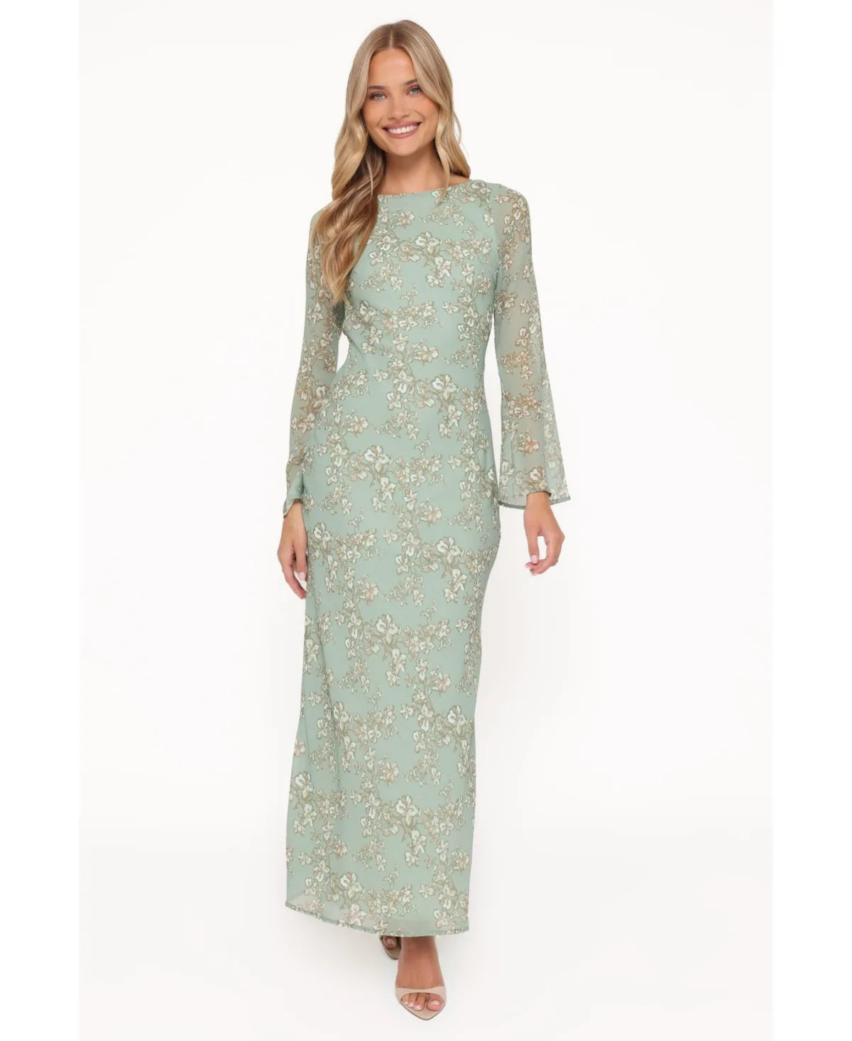Yolanda Floral-Print Open-Back Maxi Dress by Petal and Pup