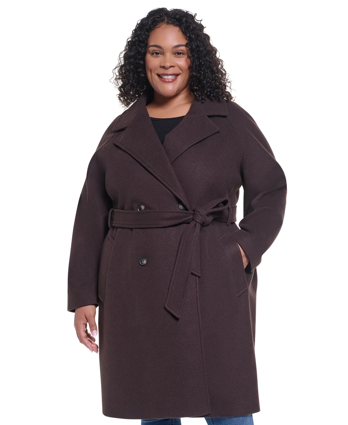 Notch Collar Coat by DKNY