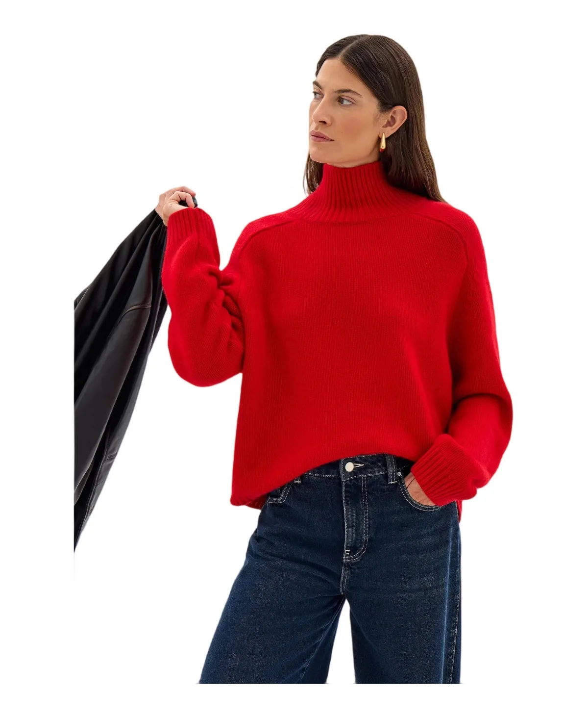 Cora 100% Cashmere Funnel Sweater by Hush