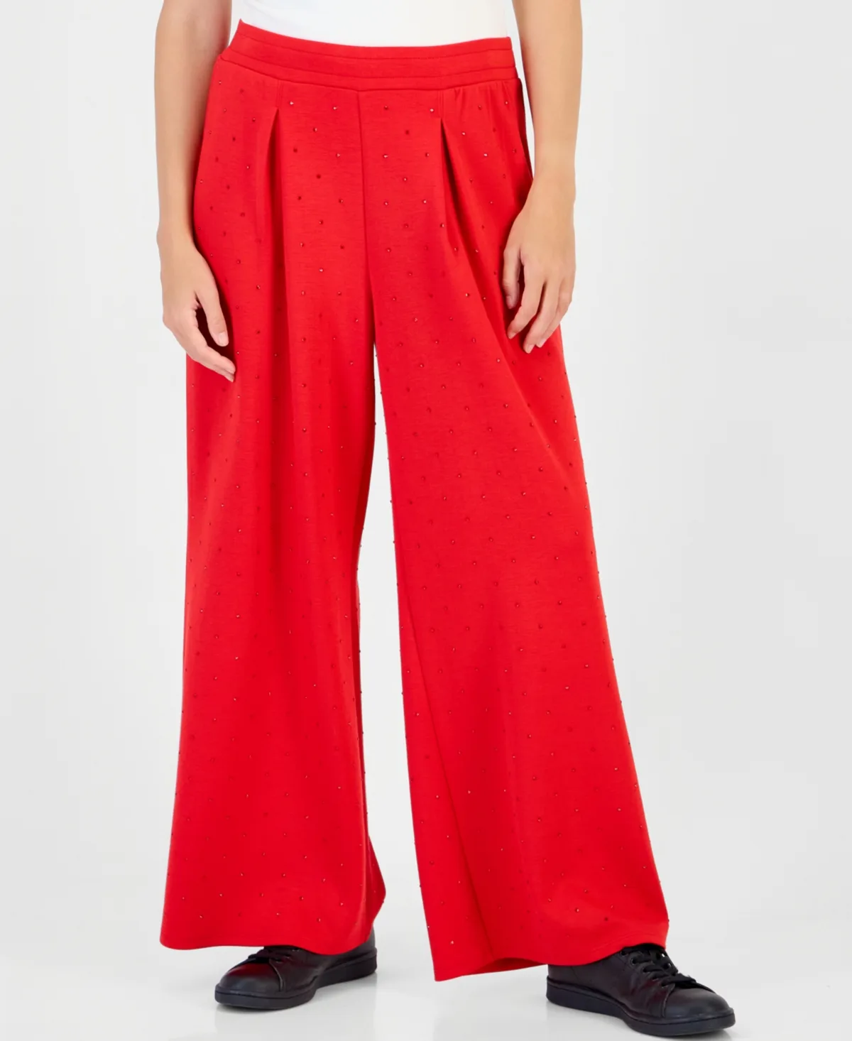 Pleated Wide-Leg Pants by INC International Concepts