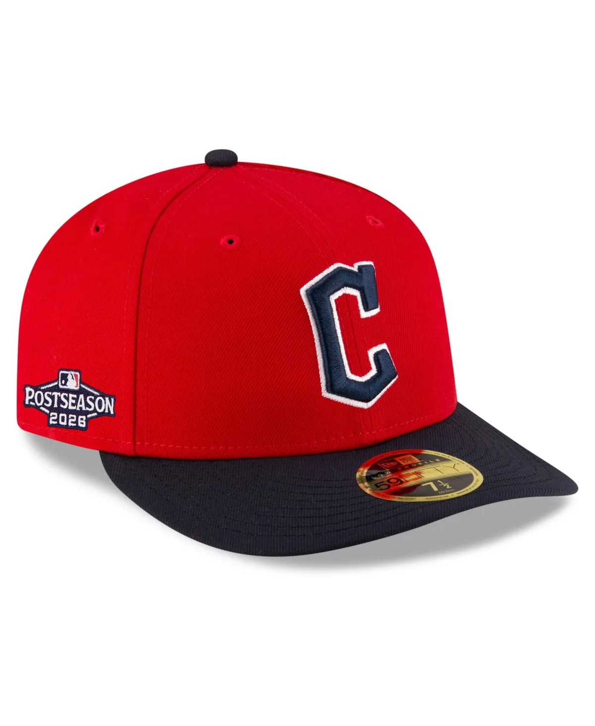Cleveland Guardians 2026 Mlb Postseason Side Patch Low Profile 59FIFTY Fitted Hat by New Era