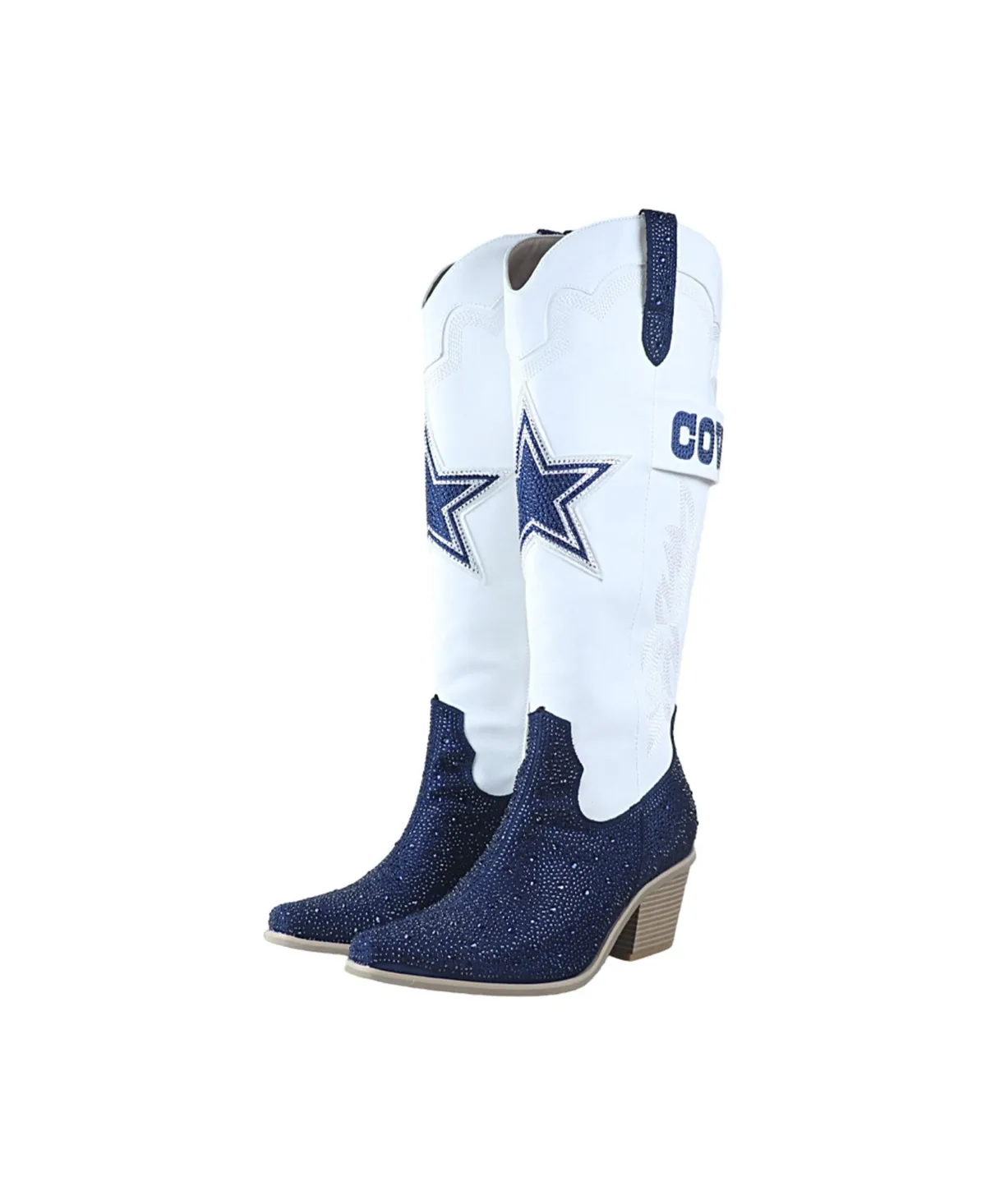 Dallas Cowboys Crystal Cowboy Boots by Fabgating by Cuce