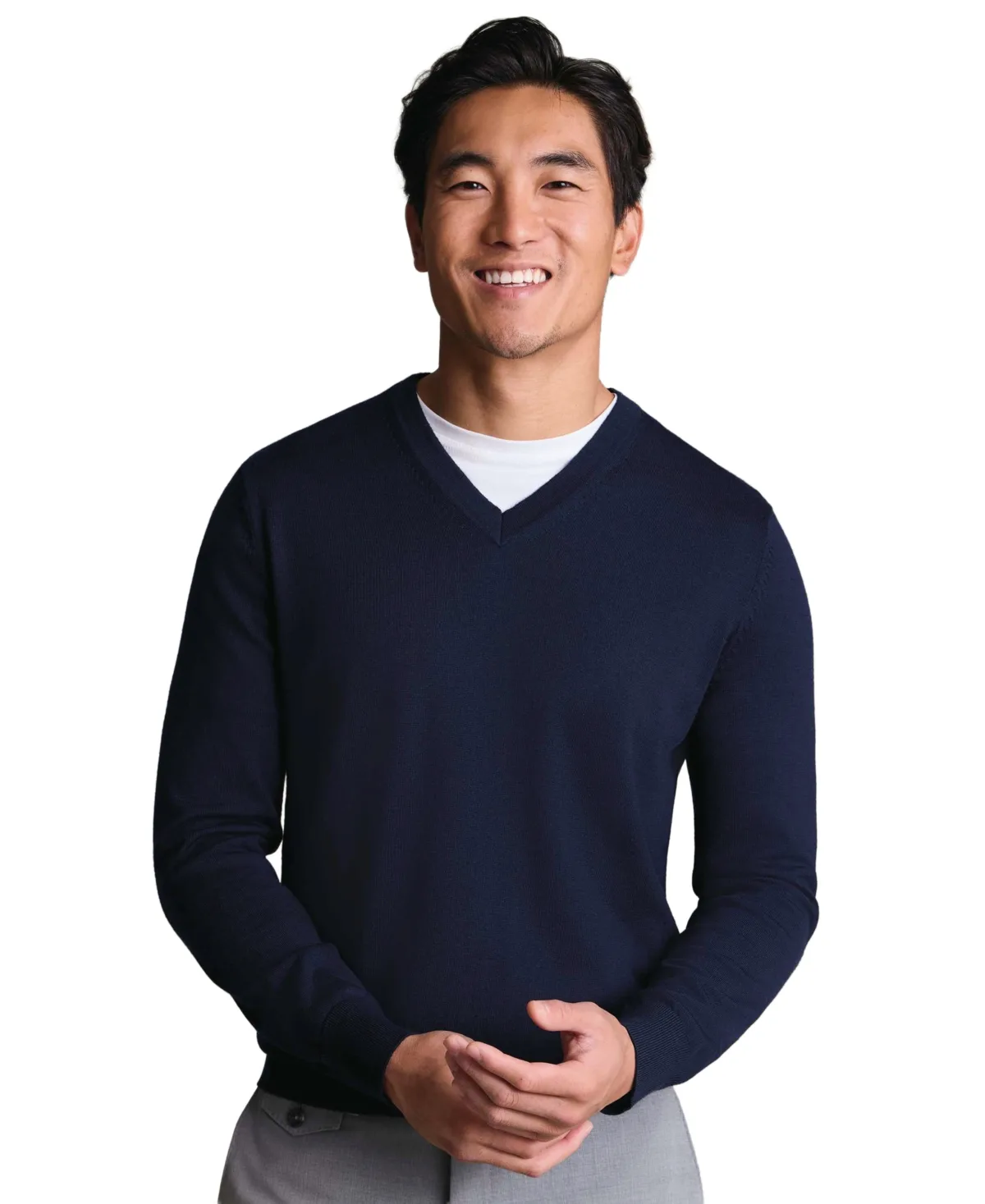 V-Neck Regular-Fit Sweater by Charles Tyrwhitt