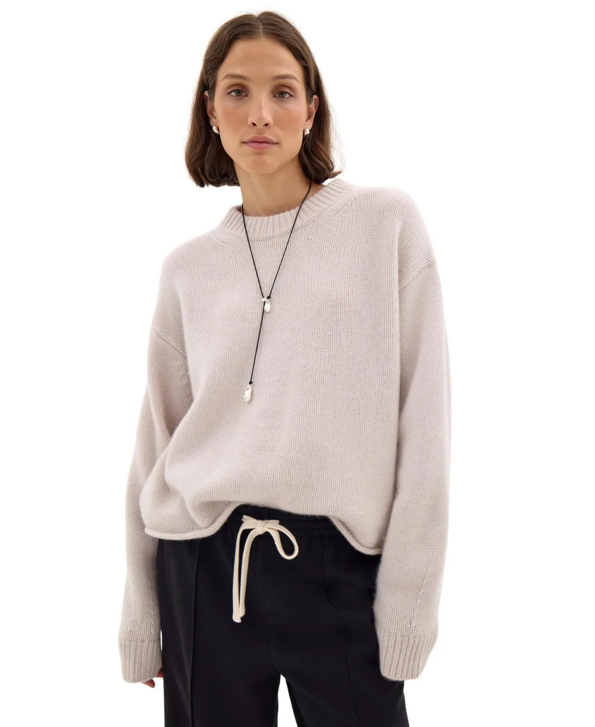 Carrie Chunky Cashmere Oversized Sweater by Hush