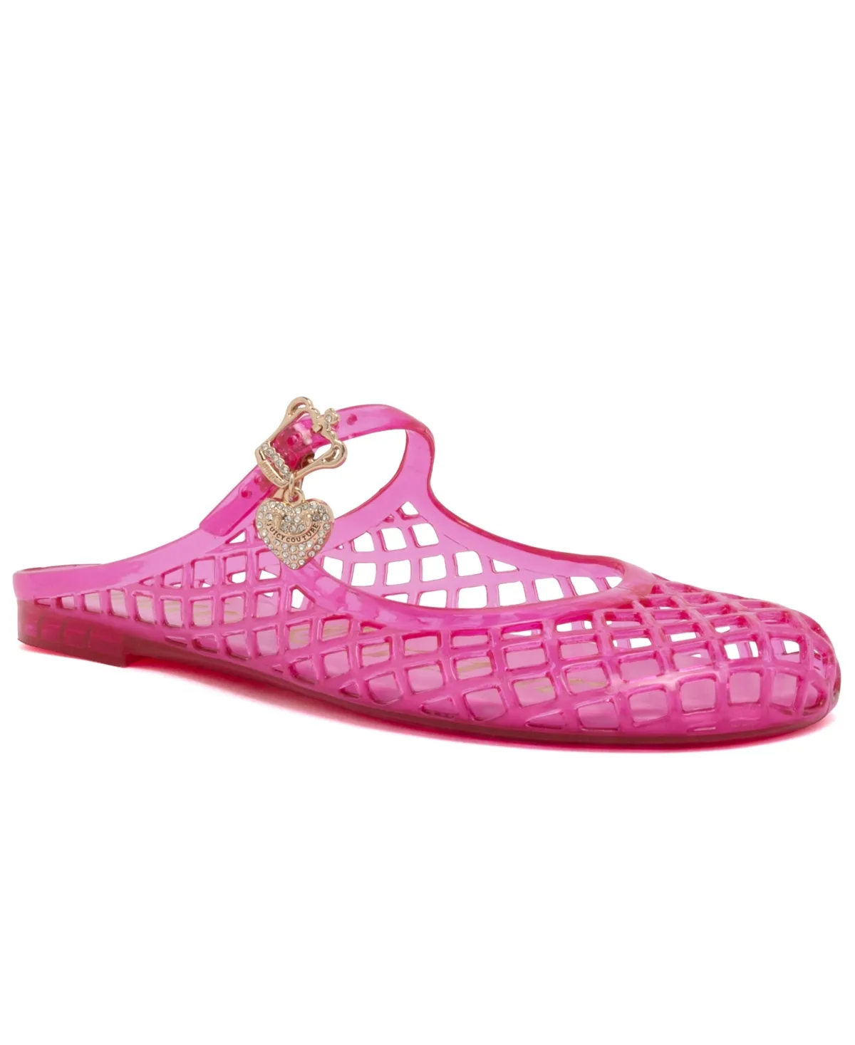Flirty Jelly Round Toe Y2K Mule Flats by Juicy Couture