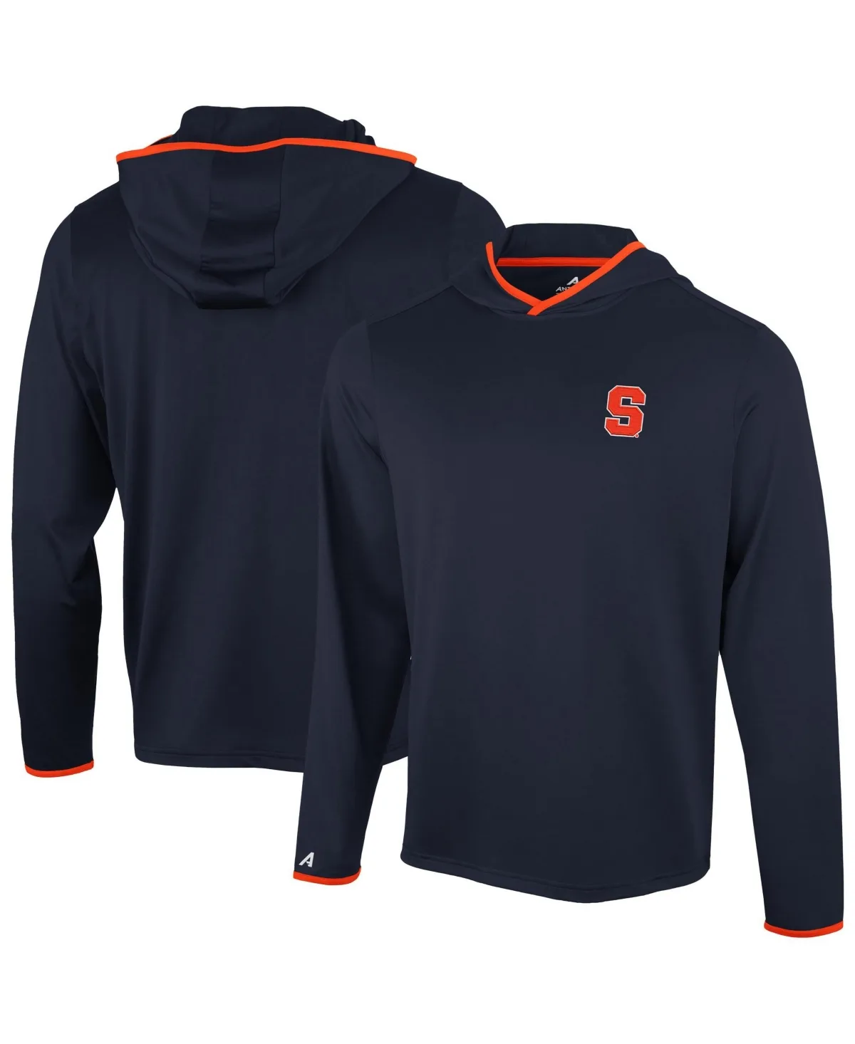 Syracuse Orange Brink Color Pop Long-Sleeves Hoodie T-Shirt by Antigua