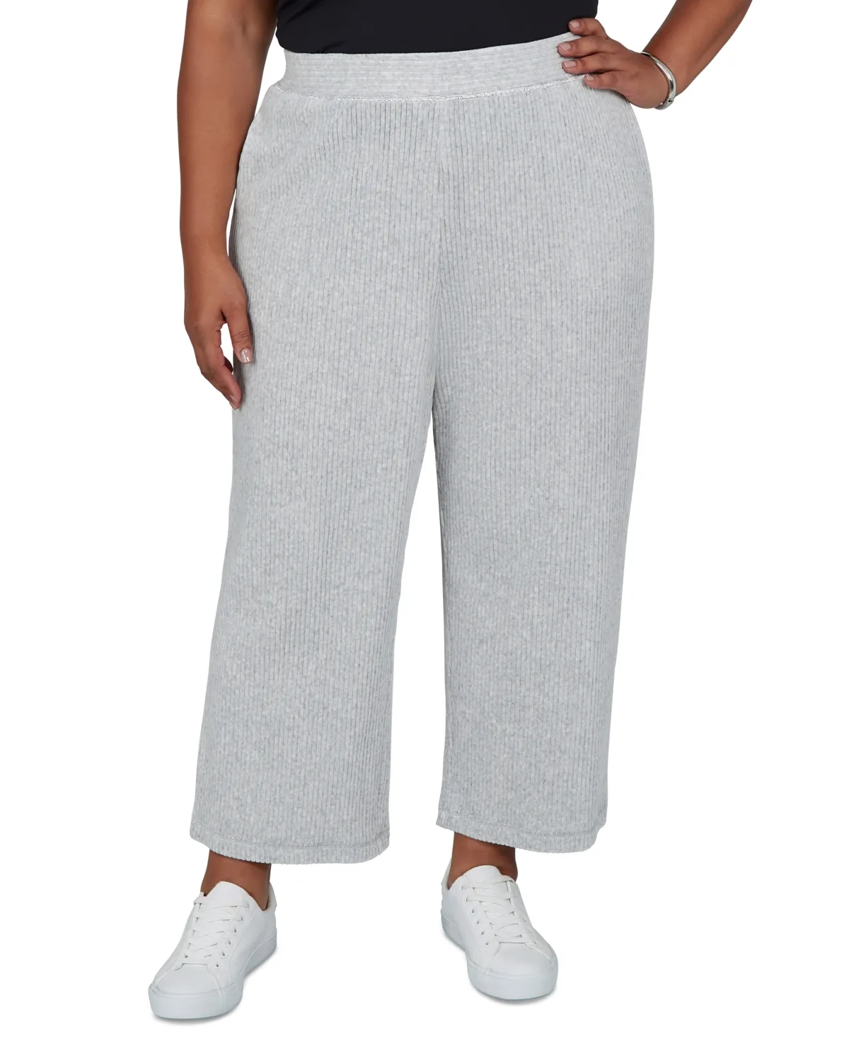 Corduroy Wide-Leg Pull-On Pants by Alfred Dunner