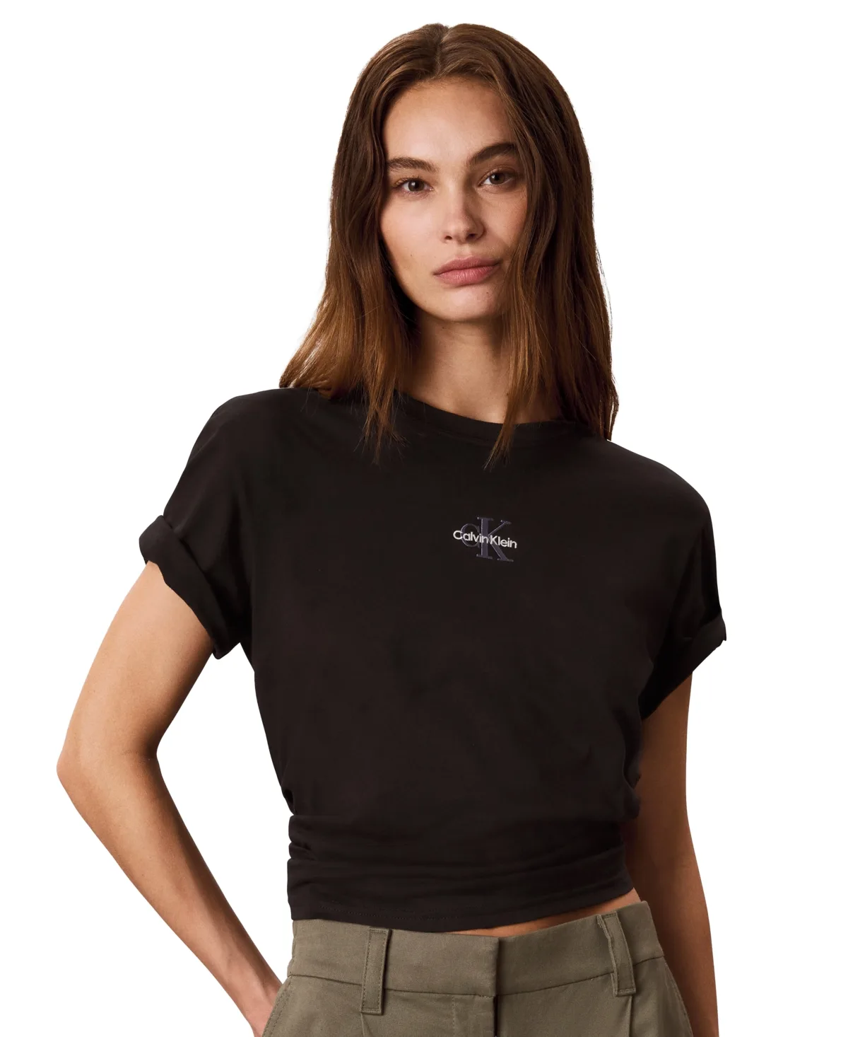 Performance Graphic Monologo Short-Sleeve Crewneck T-Shirt by Calvin Klein