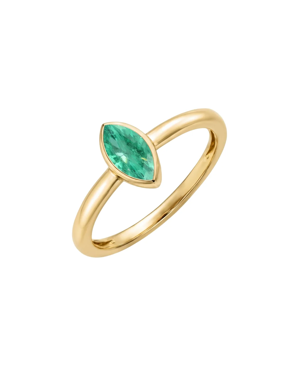 Solitaire Marquise-Cut Ring (3/8 ct. t.w.) in 14k Gold by Macy's