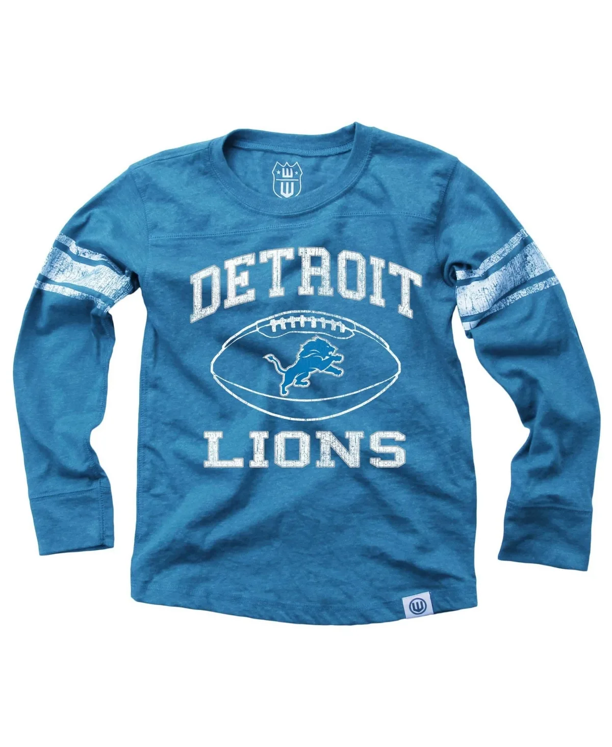 Detroit Lions Football Long-Sleeve T-Shirt by Wes & Willy