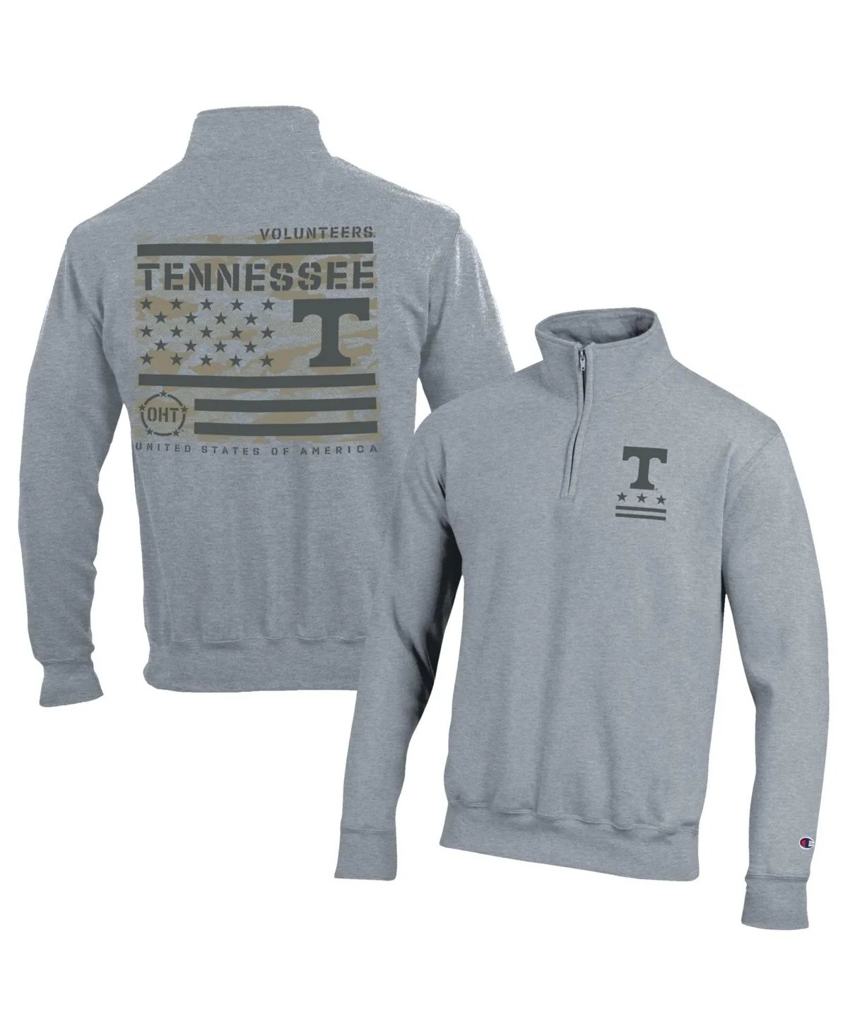 Tennessee Volunteers Operation Hat Trick Flag Power Blend Fleece Quarter-Zip Pullover by Champion