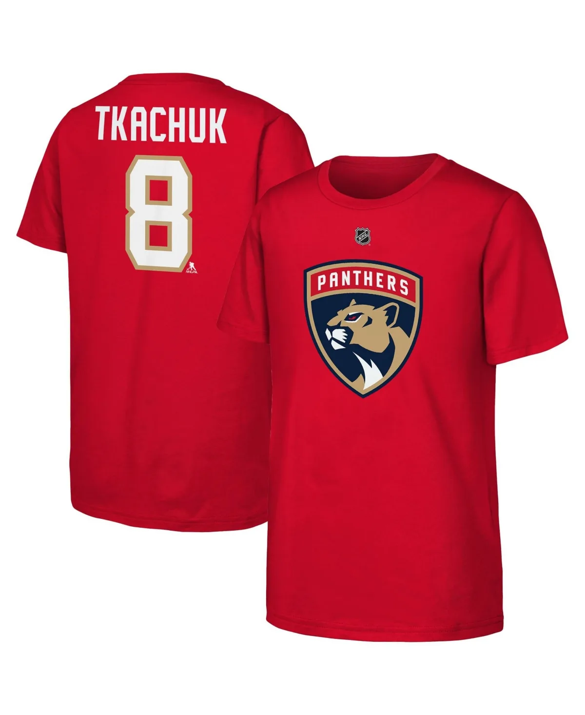 Brady Tkachuk Florida Panthers Name & Number T-Shirt by Outerstuff