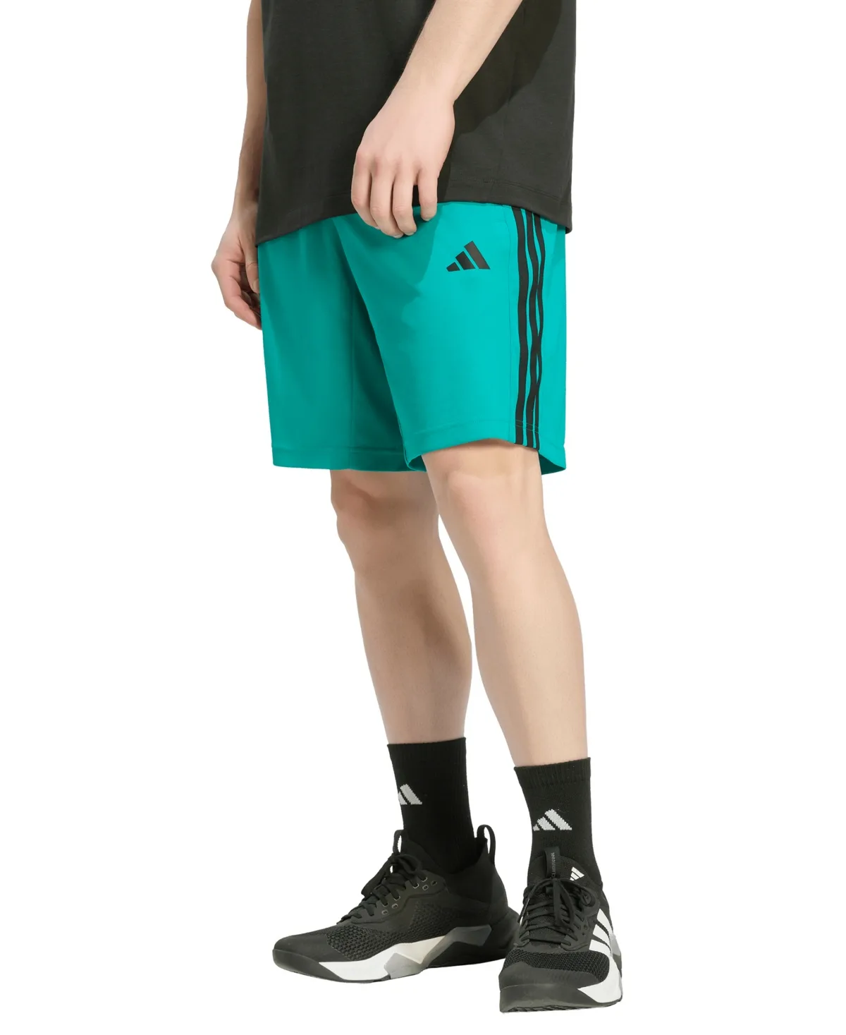 Workout Essentials Base 3-Stripes Shorts, 9" Inseam by adidas