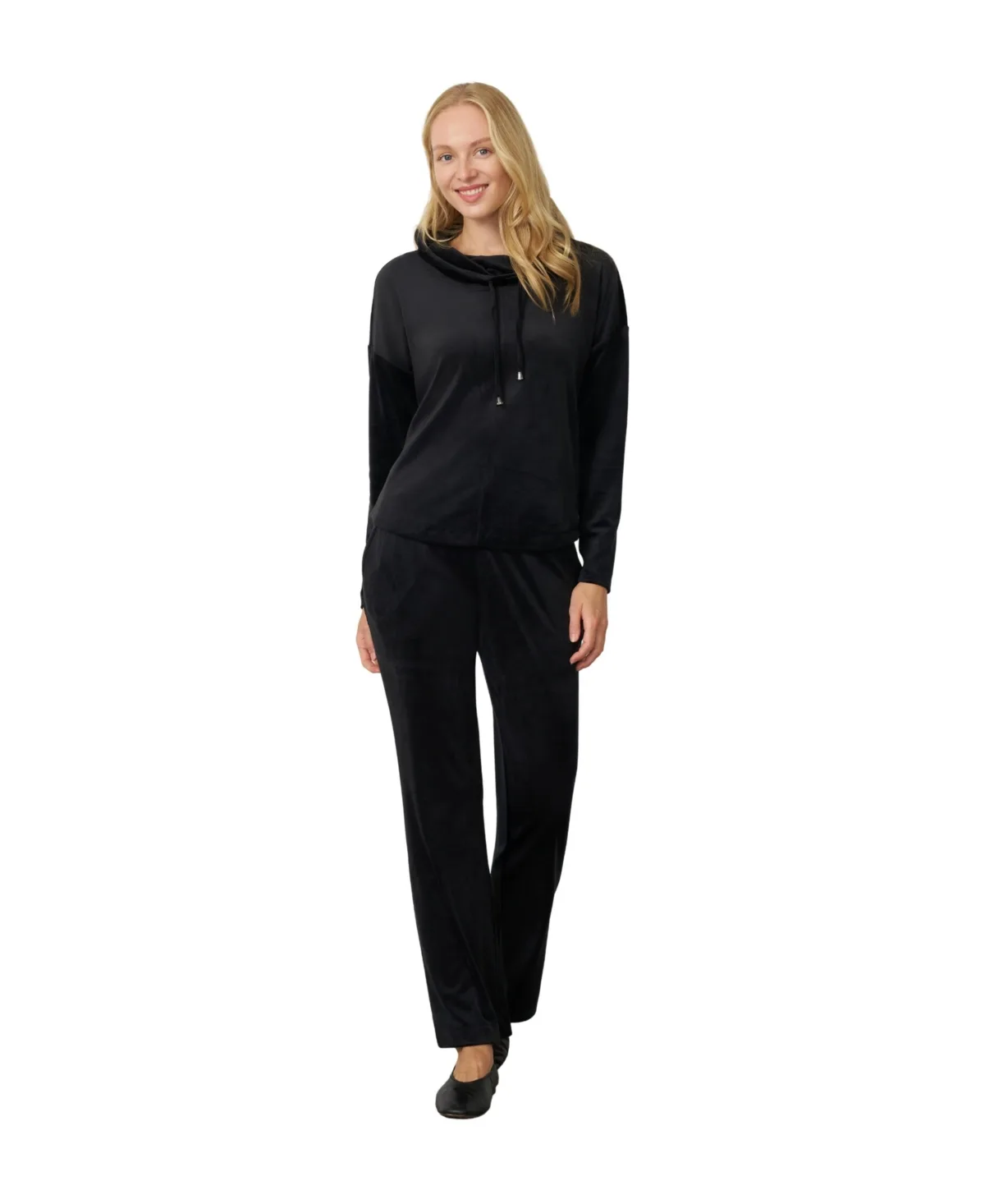 Cowl Neck Wide Leg Pant Set by Cable & Gauge