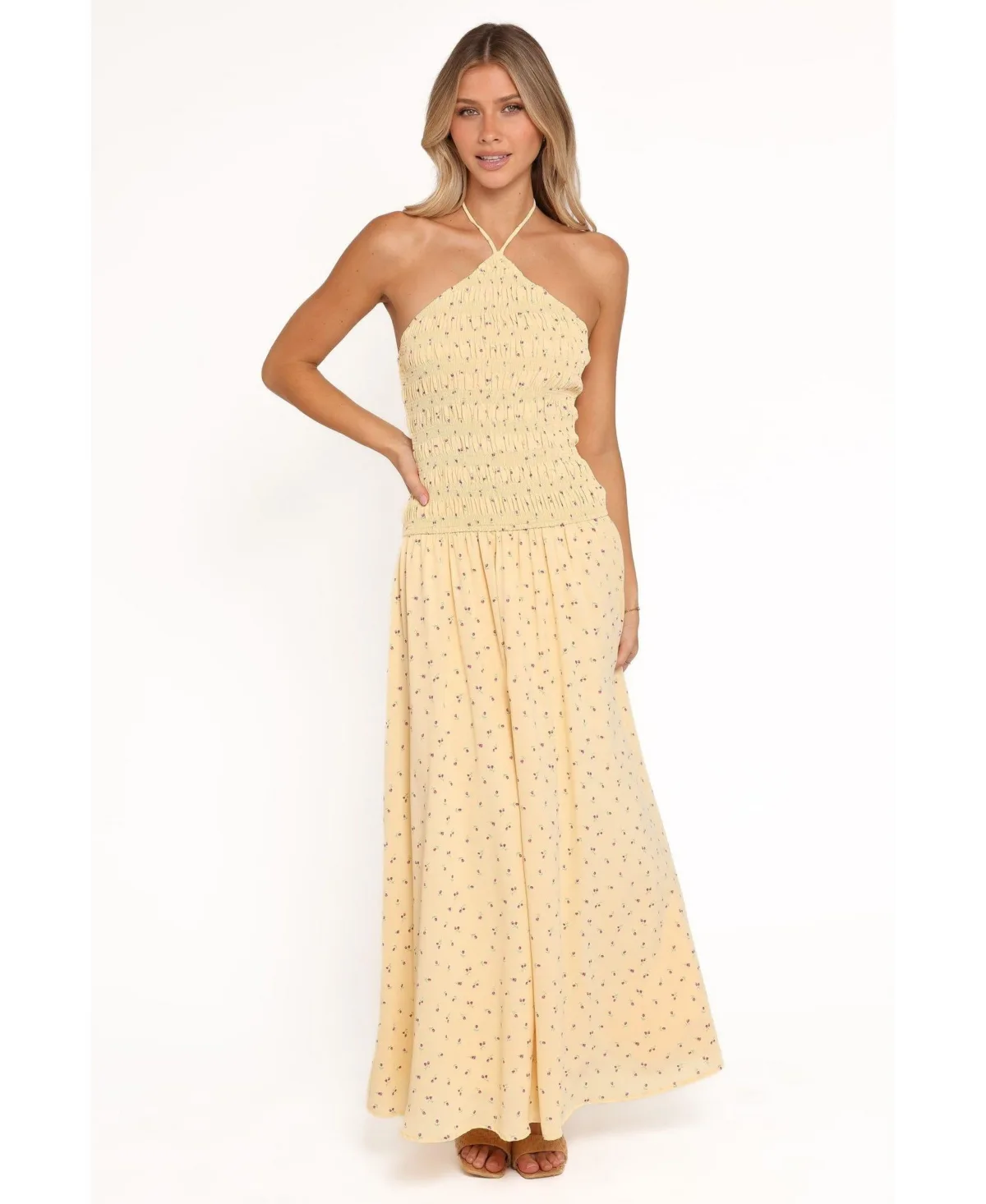 Aradia Halter Maxi Dress by Petal and Pup