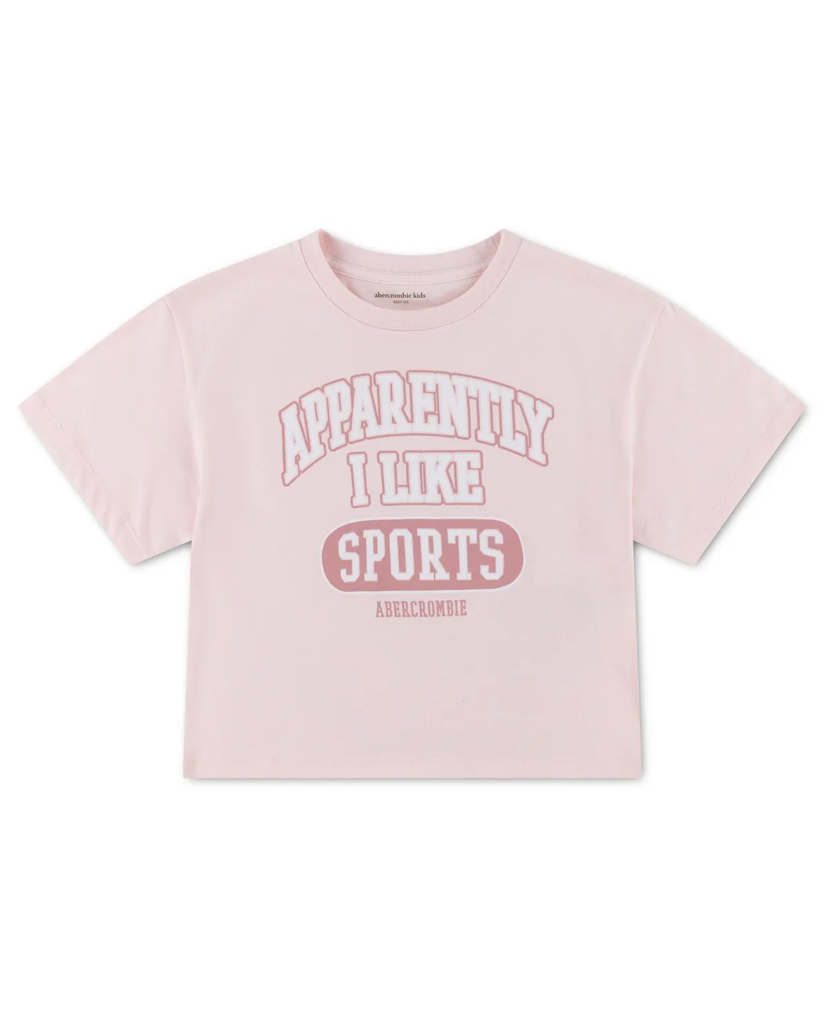 I Like Sports Boxy Crewneck T-Shirt by Abercrombie Kids