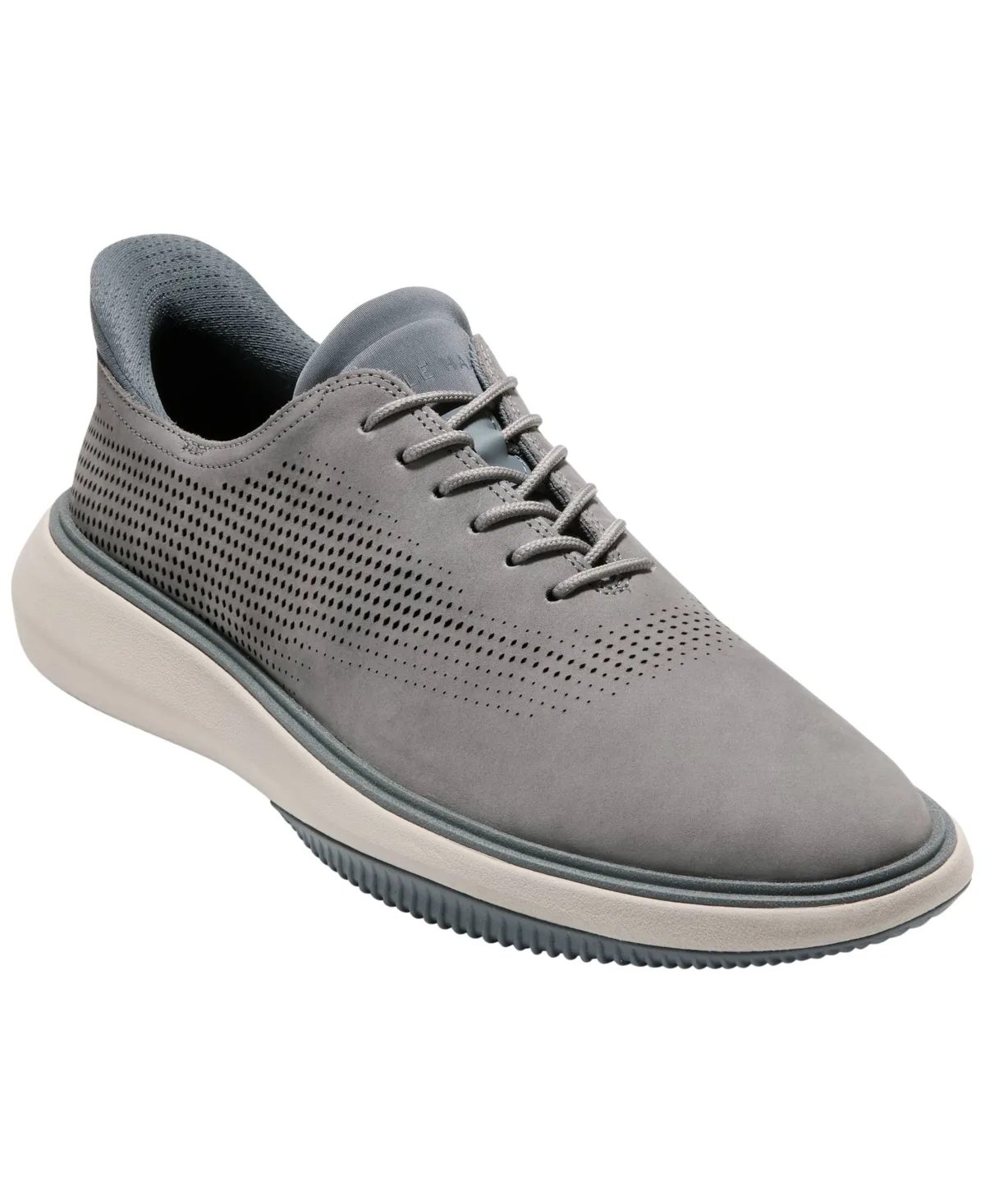 Grand Phaze Laser Plain-Toe Oxfords - Steel by COLE HAAN