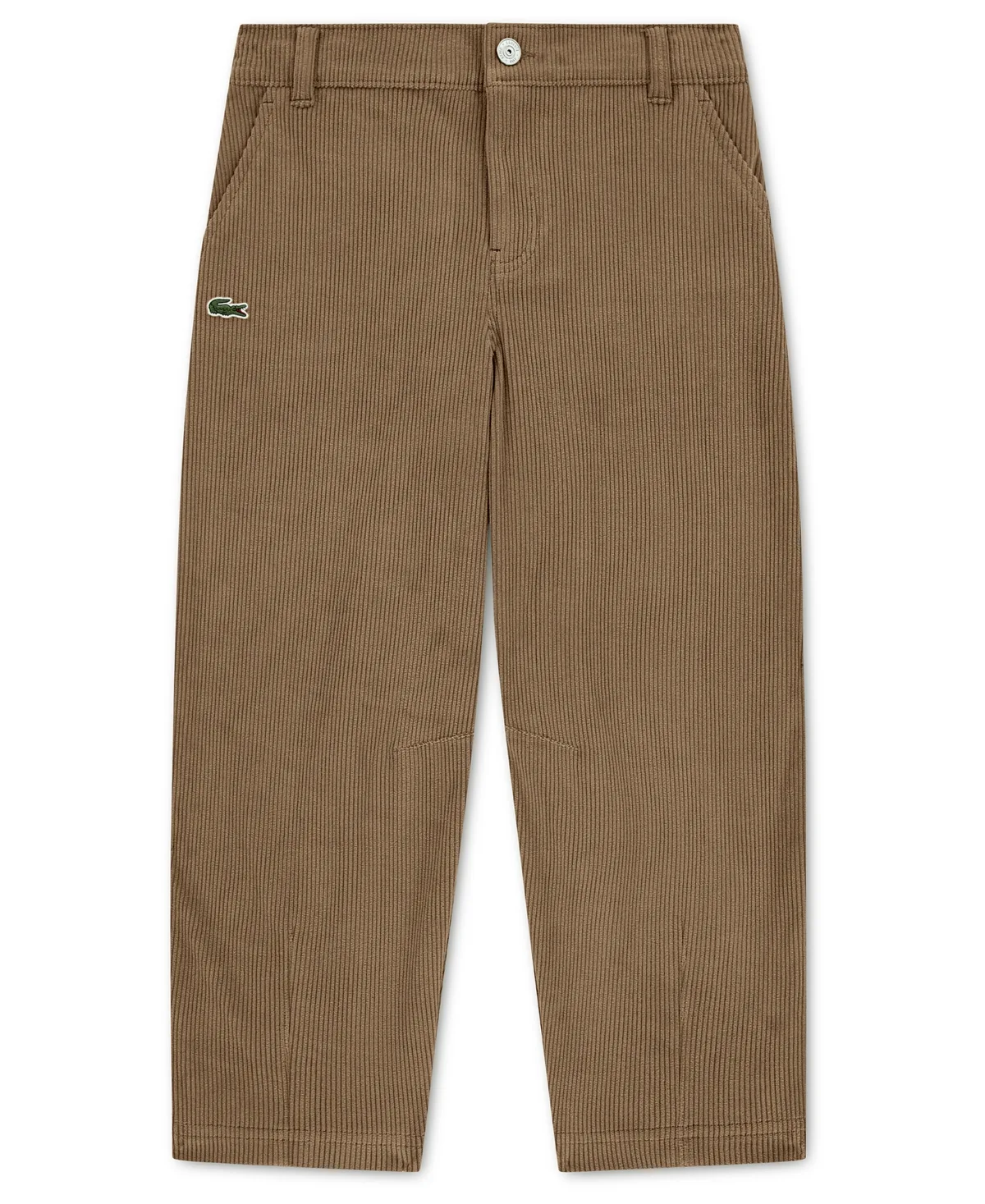 Cord-Textured Tapered Pants by Lacoste