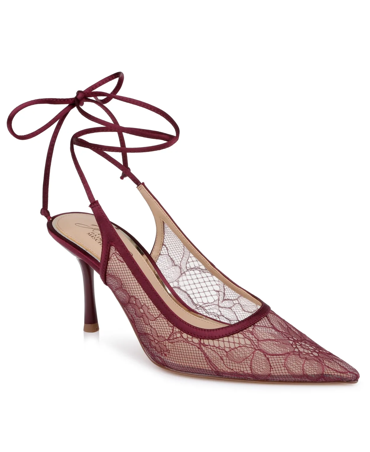 Jewel Badgley Mischka Bari Pointed Toe Slingback Pumps by Badgley Mischka