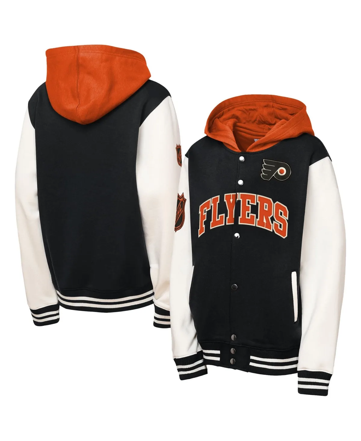 Philadelphia Flyers Rink Side Full-Snap Fleece Jacket by Mitchell & Ness