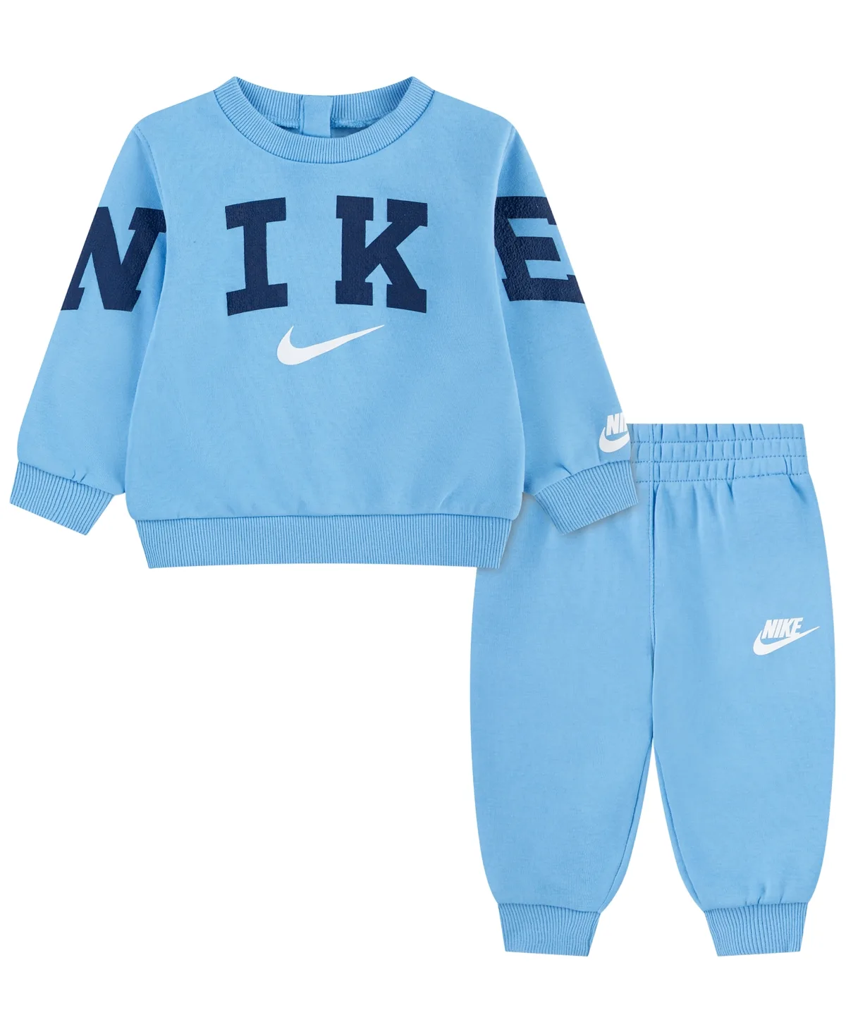 Fleece Crewneck Sweatshirt and Jogger Pants, 2-Piece Set by Nike