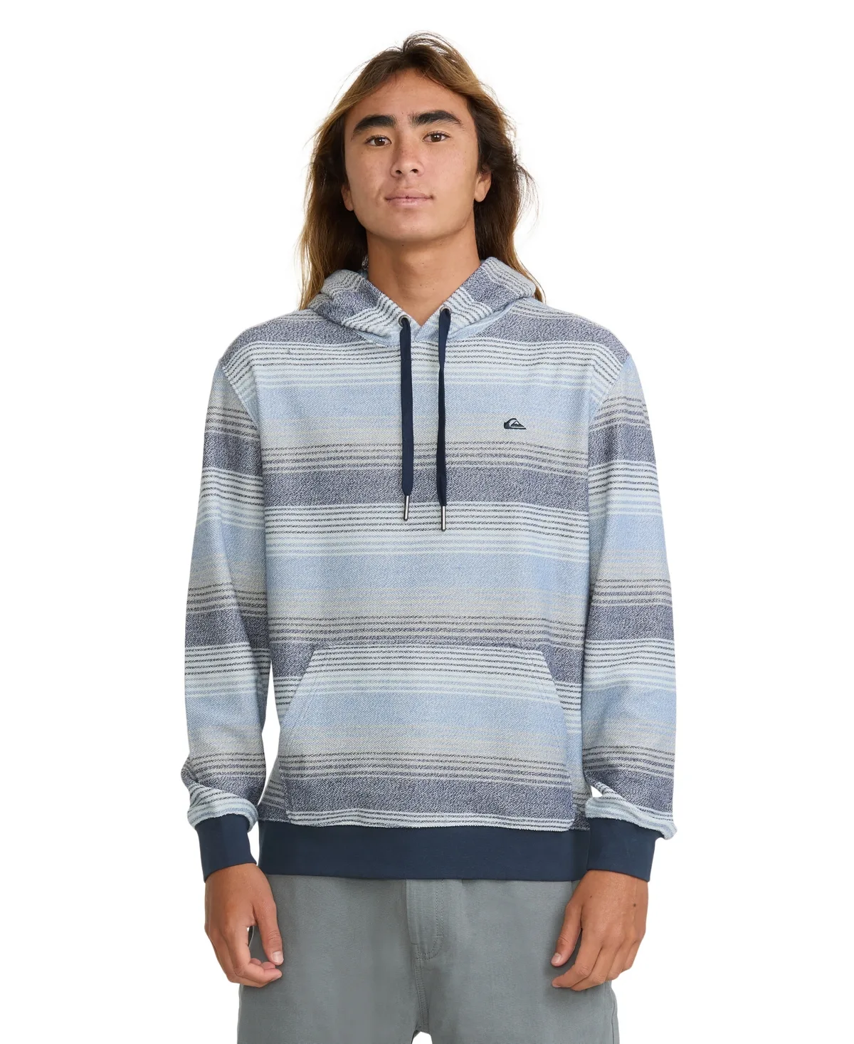 Nika Stripe French Terry Pullover Hoodie by Quiksilver