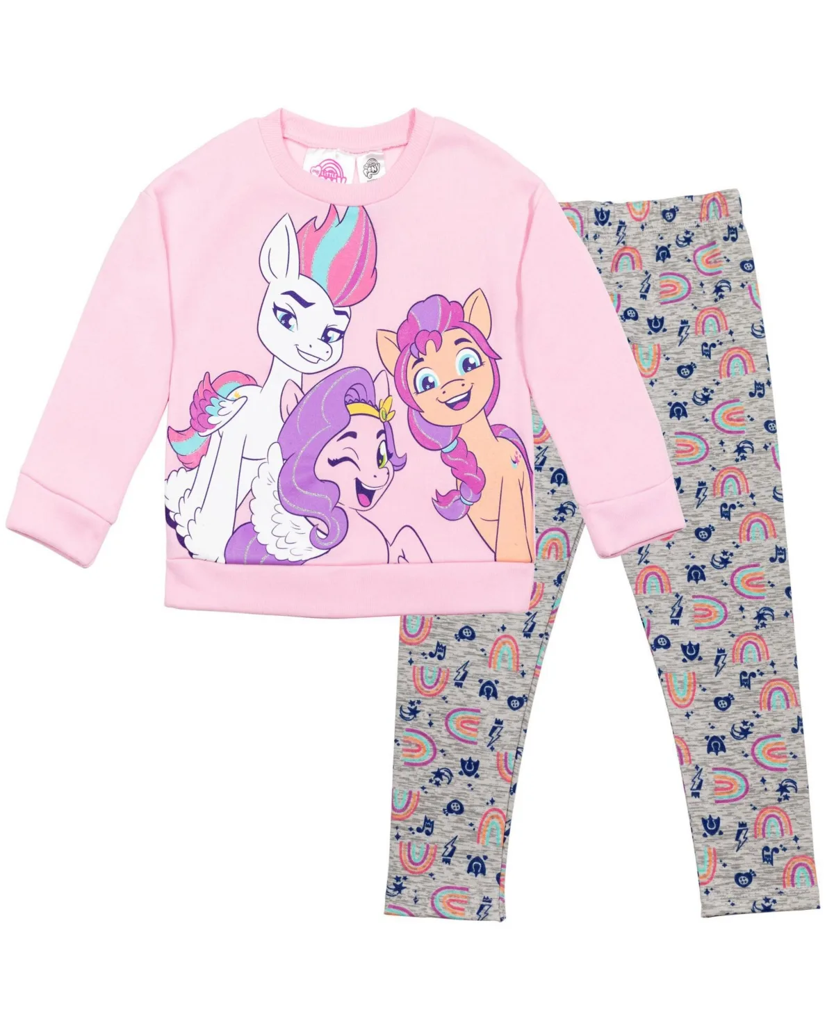 My Little Pony Sunny Pipp Zipp Fleece Pullover Sweatshirt Legging Set by My Little Pony