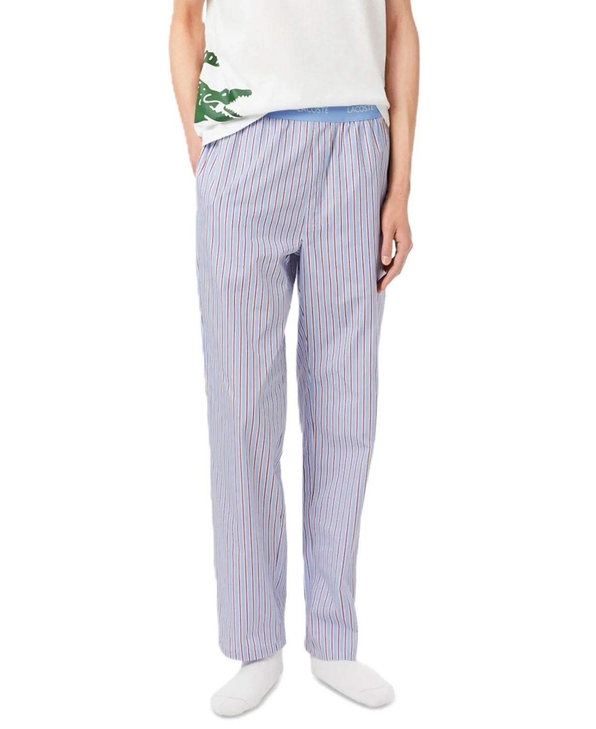 Cotton Striped Pajama Pants by Lacoste